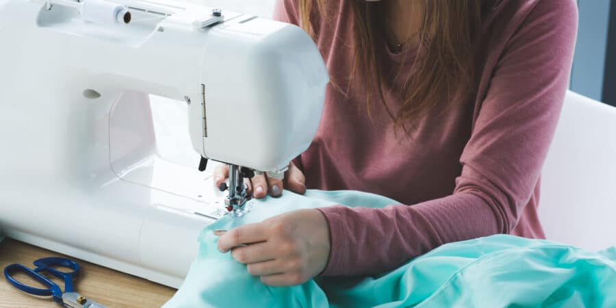 person sewing with Baby Lock Sewing Machine